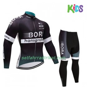 Radbekleidung Radtrikot Langarm + Lang Radhose 2017 Bora-Hansgrohe Kinder N001